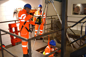 What is the difference between a confined space and a high risk environment?